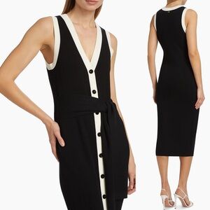 🩷Firm Price🩷Toccin Victoria Tipped Tie waist midi dress